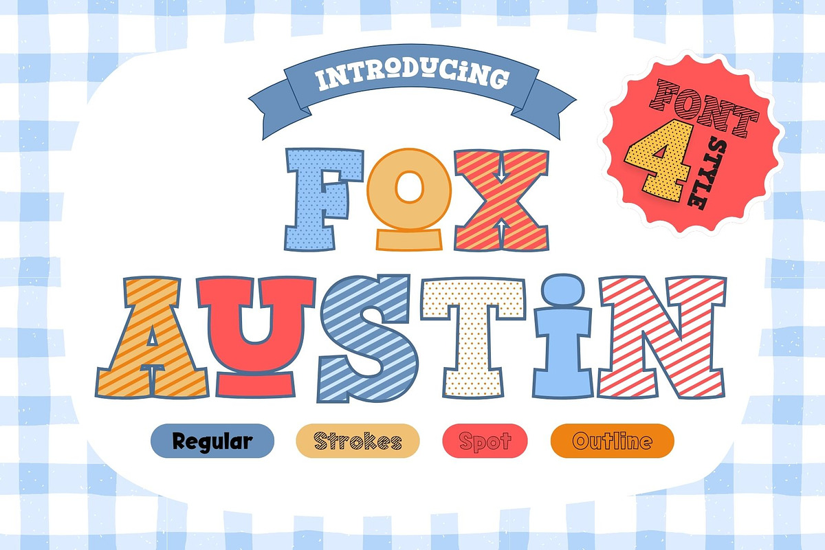 Fox Austin Fonts 4 Style, a Slab Serif Font by Fox7 By Rattana (Photo 1 of 10)