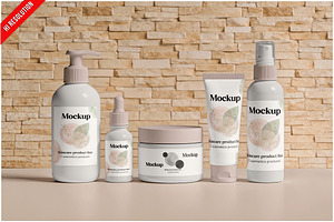 Skincare Product Line PSD, an Advertising Mockup by Bruno's Shop