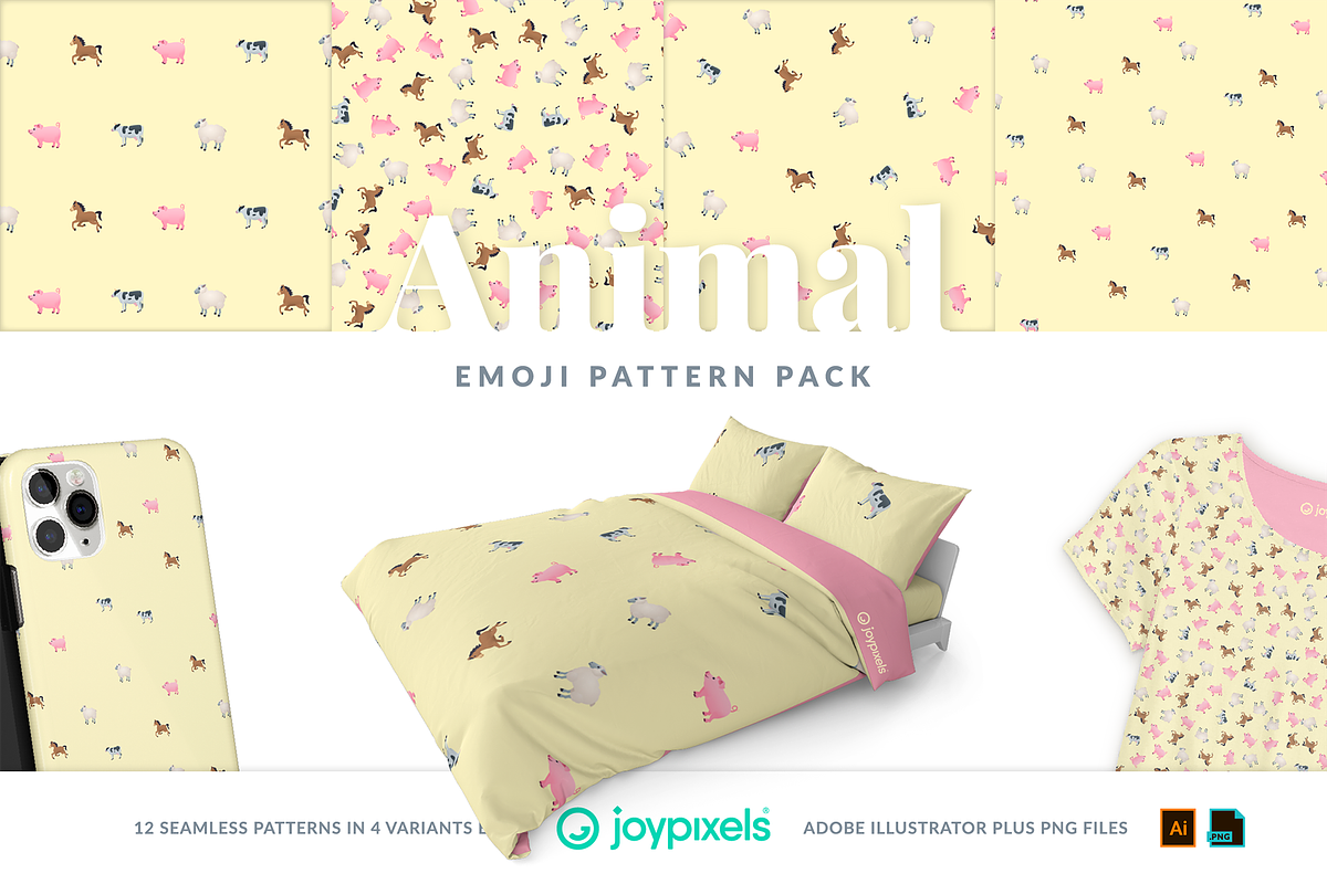 Animal Emoji Patterns by JoyPixels®, a Pattern Graphic by joypixels (Photo 11 of 13)