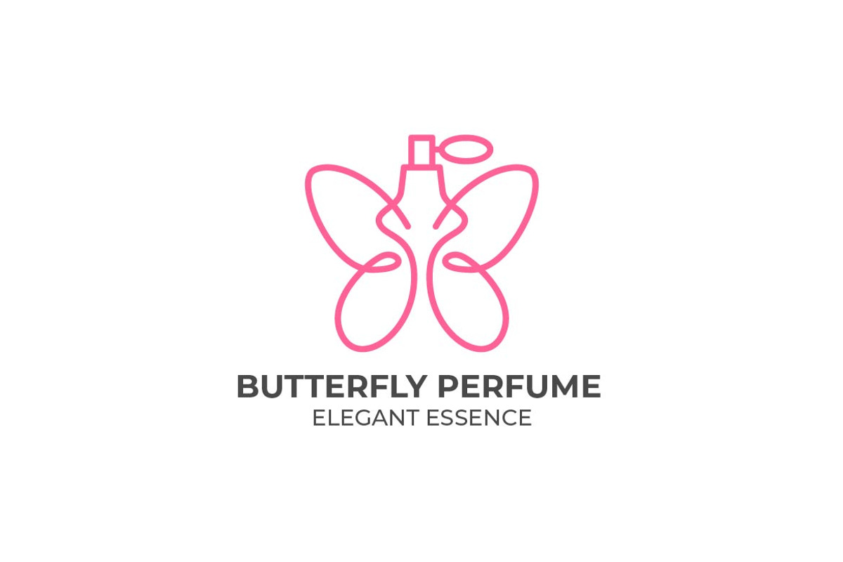 Butterfly Parfume Monoline Logo, a Graphic by Mightyfire (Photo 3 of 3)