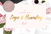 Pretty Premade Branding & Logo Kit, a Branding & Logo Template by Laras Wonderland (Thumbnail 1 of 9)