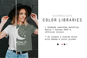 Bella Canvas 8882 Crop Shirt Mockup, a Shirt Mockup by Moonlit Mocks (Thumbnail 2 of 6)