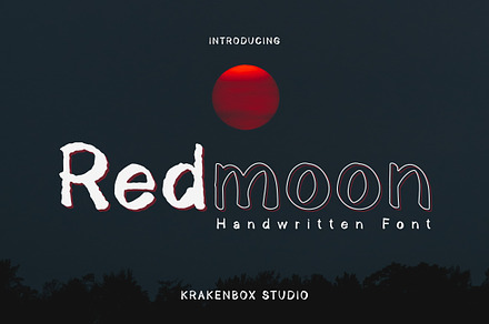 Redmoon - Handwritten Font