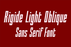Rigide Light Oblique - Sans Serif