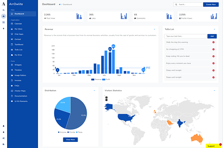 Arrowlite - Bootstrap 4x Admin Templ, a Bootstrap Template by Thememakker