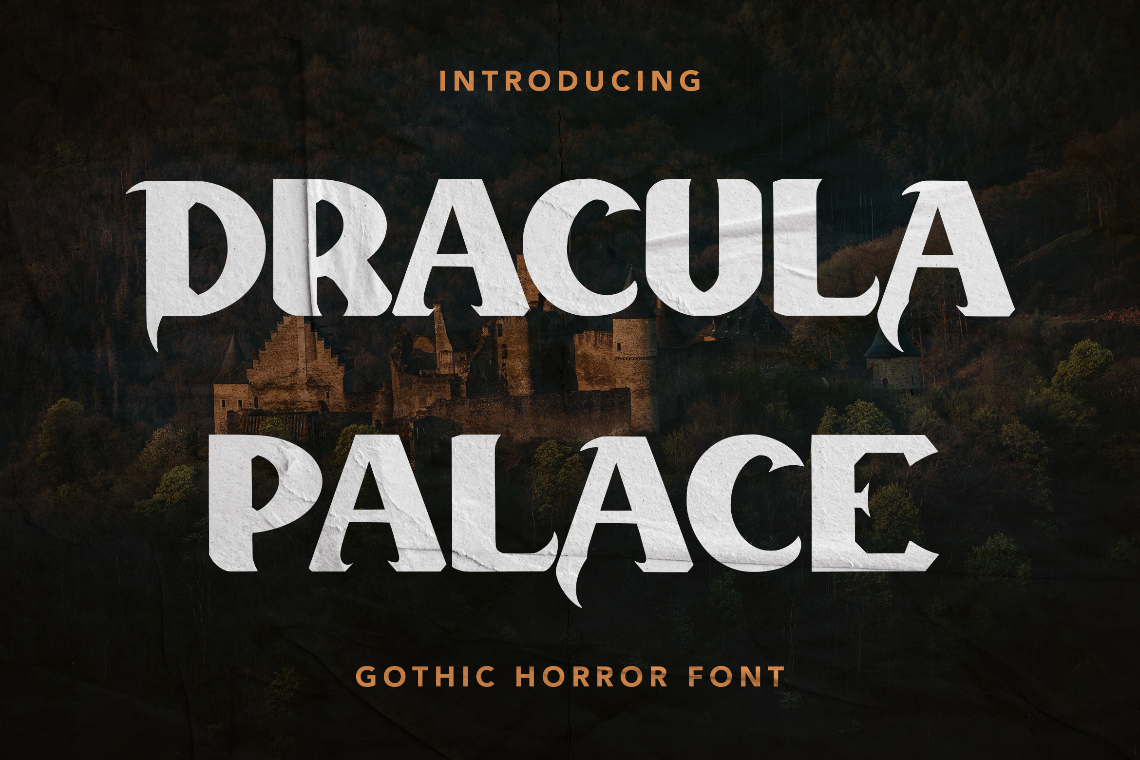 Dracula Palace - Gothic Horror Font, a Handwritten Font by Arendxstudio