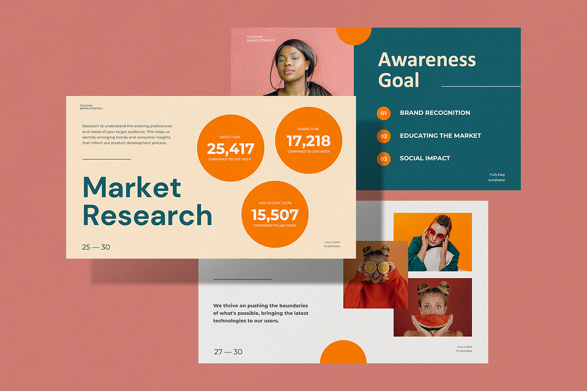Telesync Brand Strategy - Powerpoint, a Presentation Template by Surotype (Photo 3 of 10)