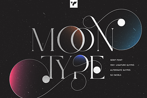 Moon Type Creative Logo Font