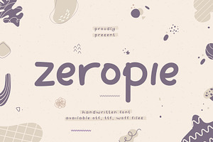 Zeropie Handwritten Font