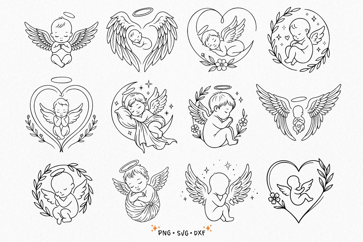 Angel Baby & Miscarriage Memorial, a Person Illustration by Pretty Meerkat (Photo 1 of 5)
