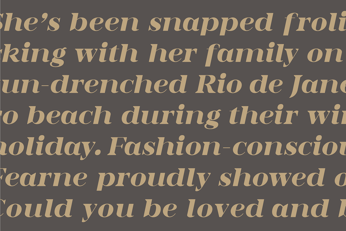 Romina / Neoclassical font family preview 5