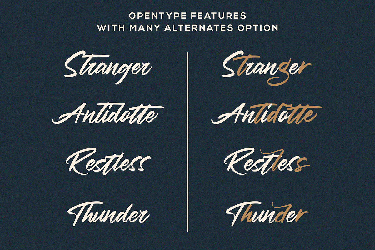 Haredang - Bold Script Font preview 4