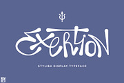 Exertion Display Typeface Grafiti, a Handwritten Font by Nouric Design (Thumbnail 1 of 10)