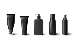 Skincare cosmetic bottles set, an Object Illustration by art PVP - market