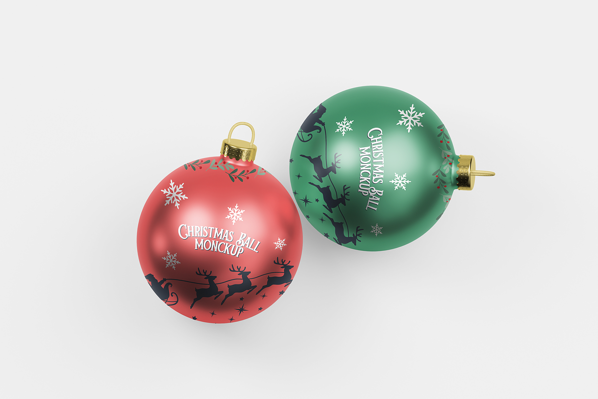 Christmas Ball Mockup, a Product Mockup by DSNA Mockup (Photo 4 of 7)