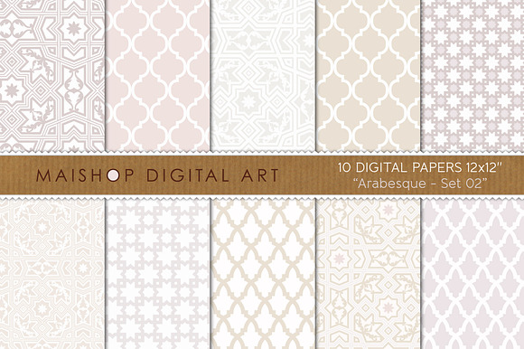 Digital Papers - Arabesque Set 02 preview 4