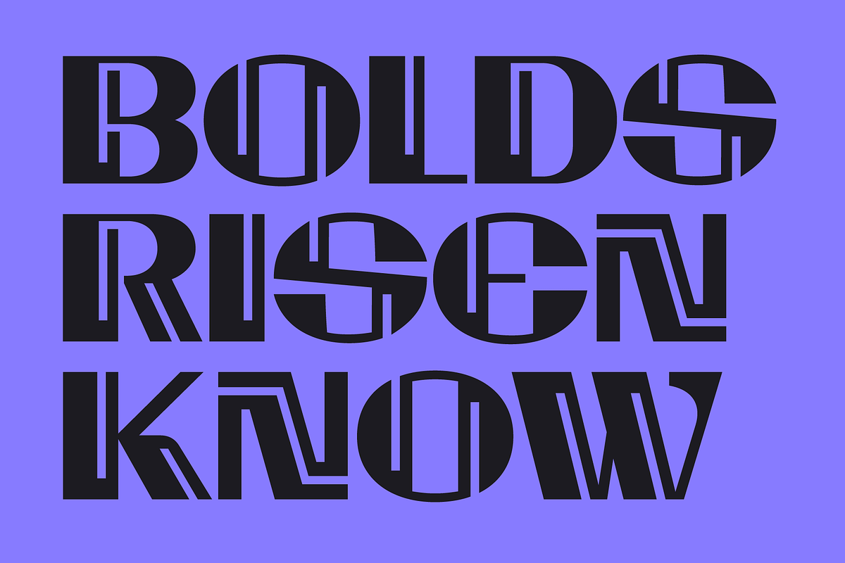 Gramion; Experimental Display Font, a Sans Serif Font by Eko Bimantara (Photo 4 of 6)
