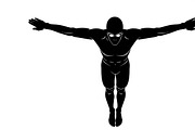 A dynamic Swimming Action Silhouette, an Illustration by Amazin_art (Thumbnail 17 of 31)