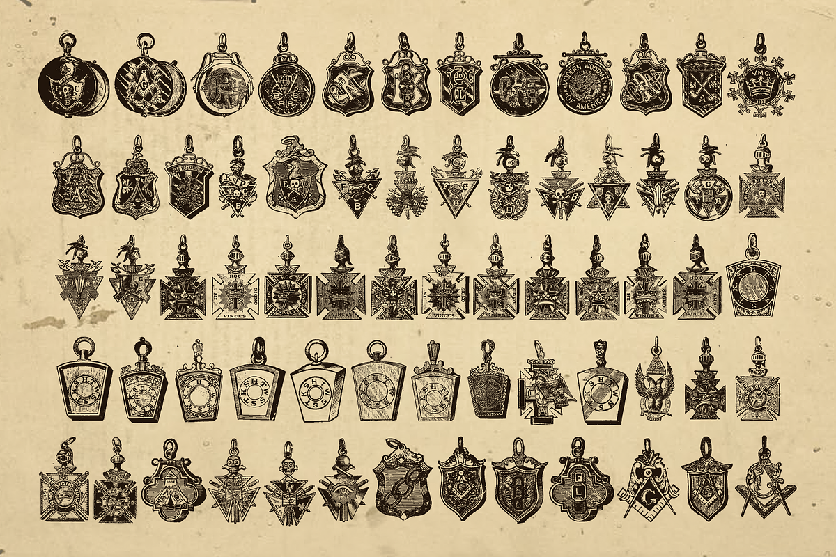 290+ Vintage Illustrations - Charms, an Illustration by Meglenov (Photo 4 of 6)