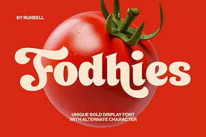 Fodhies - Food Font