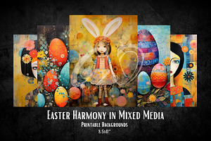 Easter Harmony In Mixed Media