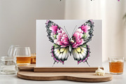 Whimsical Spring Butterfly Clipart B, an Illustration by SVGArt (Thumbnail 5 of 9)