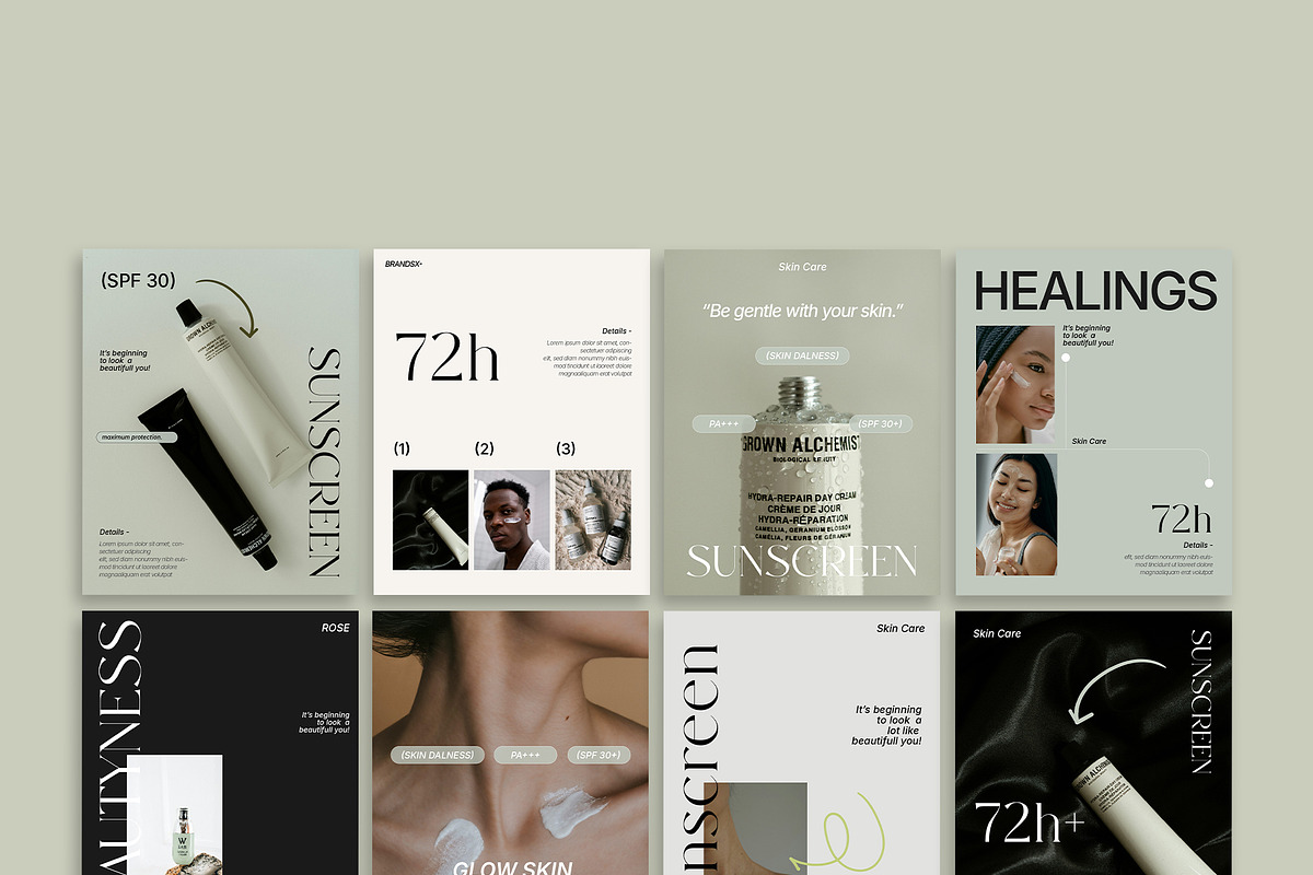 Rose - Skin Care Instagram Post, a Social Media Template by Templeste (Photo 3 of 5)