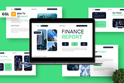 Finance Report - Business GSL, a Presentation Template by Deepslide Studio (Thumbnail 1 of 6)