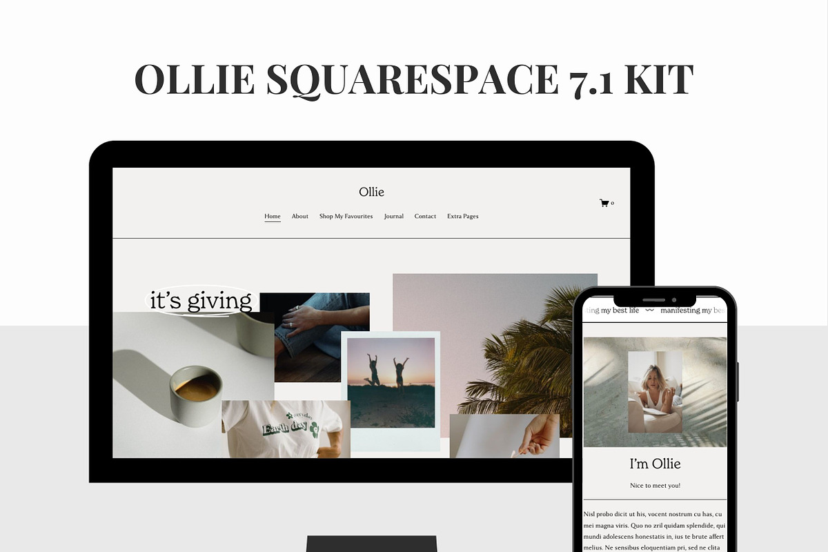 Aesthetic Squarespace 7.1 Template, a Squarespace Template by Forth and Wild (Photo 2 of 9)