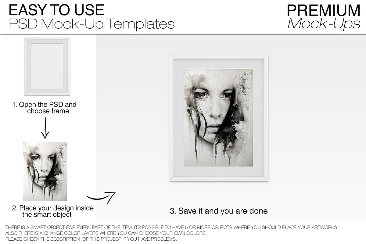 90 Customizable Frames Mockups, a Product Mockup by mock-ups