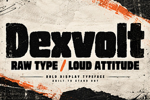 Dexvolt, a Slab Serif Font by Wow Magic