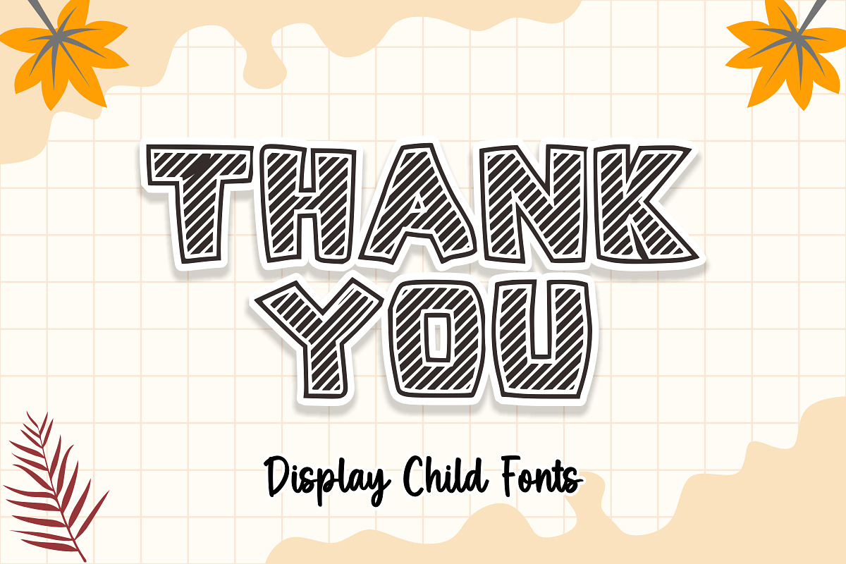 Drawing - Kids Font Types, a Font by KiddoGlyphs Studio (Photo 3 of 3)