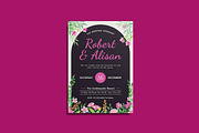 Nightly Floral Wedding Invitation, an Invitation Template by iDoodle Studio (Thumbnail 4 of 4)