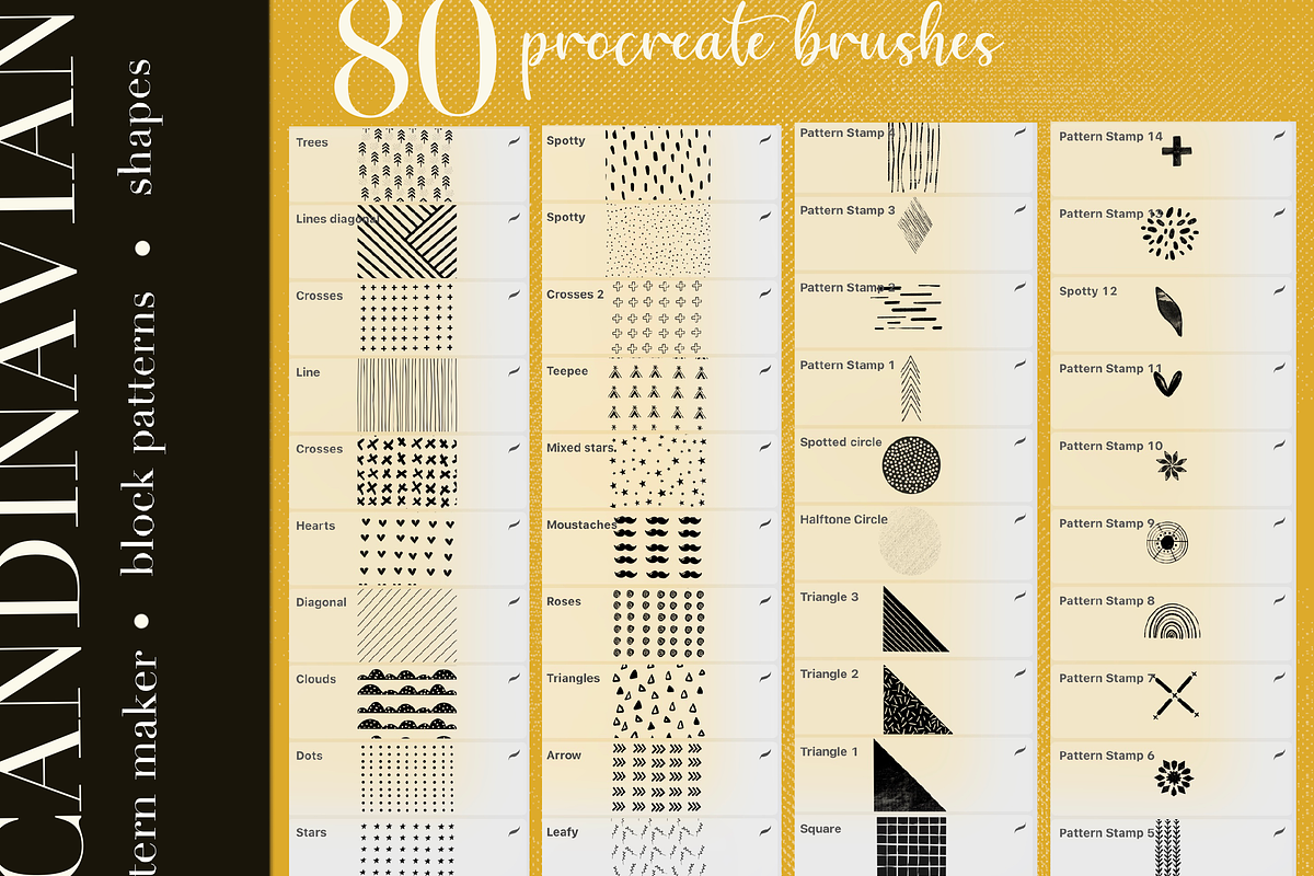 Scandinavian Brushes for Procreate, a Brush Add-On by OkayAnnie Designs (Photo 14 of 16)