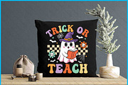 Trick Or Teach Groovy Teacher SVG, an Object Graphic by Creativeusart (Thumbnail 4 of 4)