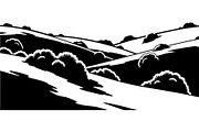 Abstract Landscape Silhouette, an Object Graphic by Designer_Momina (Thumbnail 19 of 20)