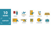 Airport Two Color Icon Set, an Object Graphic by Aimagenarium@gmail.com (Thumbnail 3 of 3)