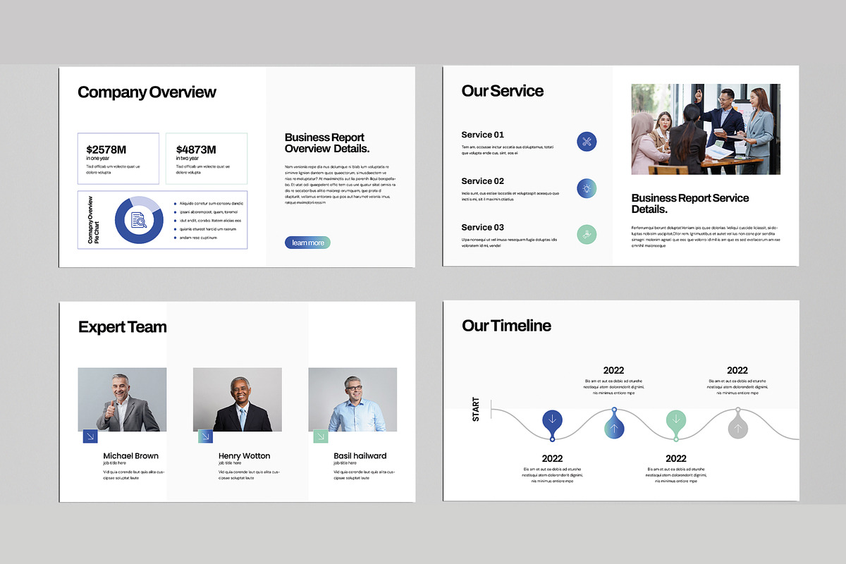 Business Report Presentation Design, a Presentation Template by MightyDesign (Photo 3 of 8)