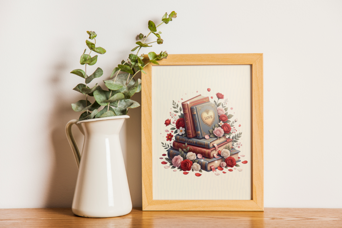 Retro Book Valentine PNG Clipart, an Illustration by KennedyStudio (Photo 5 of 5)