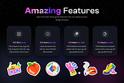 Cartoon Sticker Designs, an Emoji Icon by Prosymbols (Thumbnail 2 of 15)