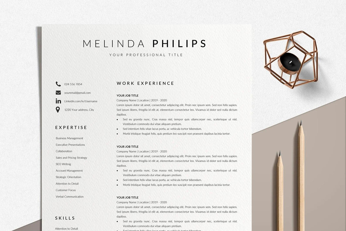 Professional Resume Template Word, a Resume Template by LucaTheme (Photo 2 of 10)