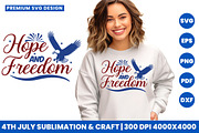 4th of July Hope and Freedom Design, an Object Graphic by Creative Arslan (Thumbnail 2 of 3)