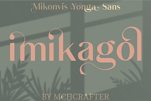 Mikonvis Yonga Sans Serif Typeface