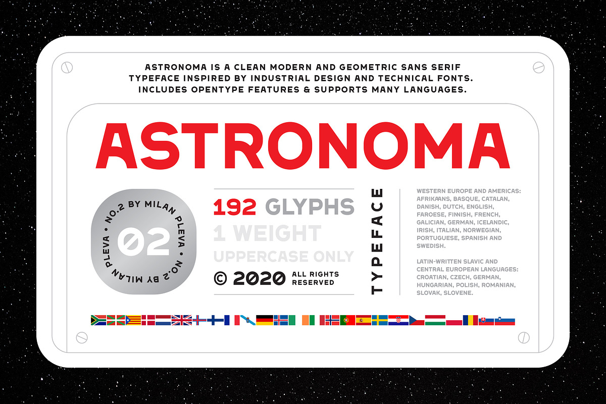 Astronoma Typeface, a Sans Serif Font by Dopestype (Photo 1 of 11)
