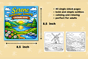 40 Landscape Coloring Printables, an Object Graphic by Image for Sale (Thumbnail 2 of 3)
