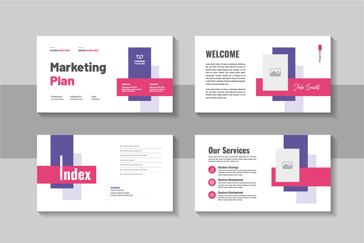Corporate Business Marketing Plan, a Presentation Template by Pavel_design (Photo 2 of 4)