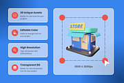 E-Commerce & Retail 3D Icon Set, a Solid Icon by twinstd (Thumbnail 2 of 5)