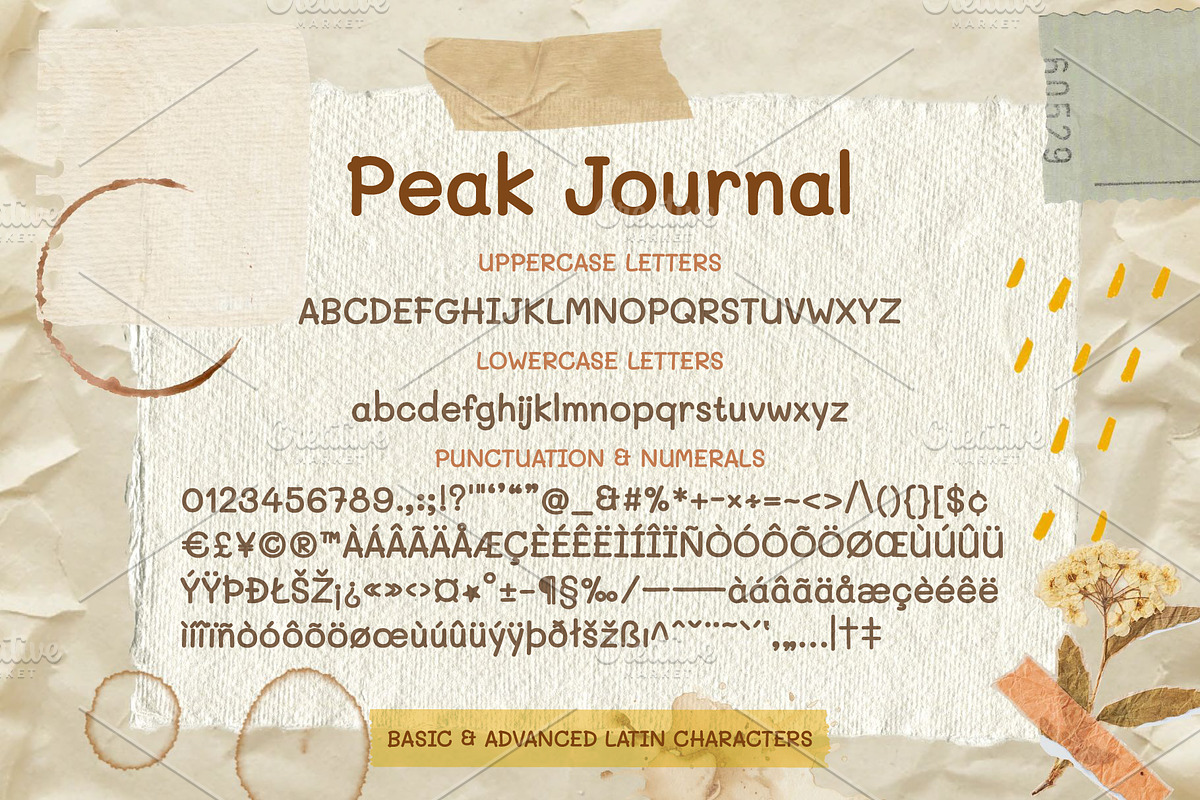 Peak Journal | Casual Notebook Font, a Handwritten Font by LuOtero (Photo 3 of 11)