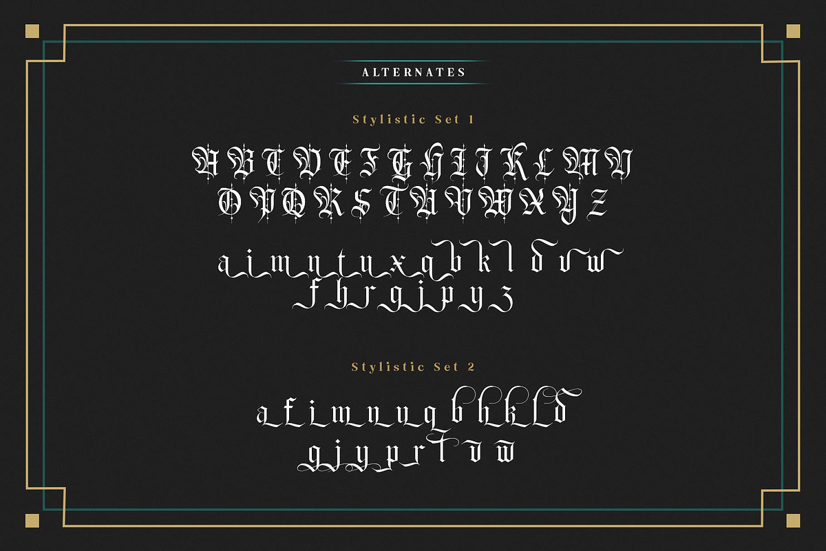 The Quality Brave Typeface, a Blackletter Font by alit design (Photo 10 of 17)