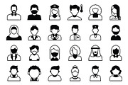 Modern Avatar Icons Pack, an Icon by Vector Portal (Thumbnail 3 of 5)